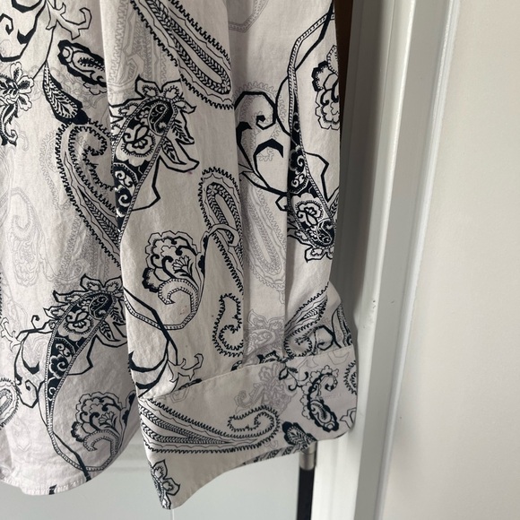 Perry Ellis Paisley Print Button Up - Picture 3 of 5